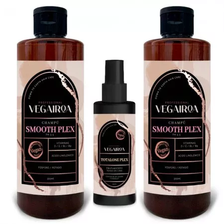 Placenta Life Vegairoa Smooth Plex, zestaw wygładzający do włosów puszących się