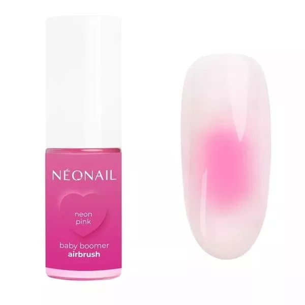 Neonail Baby Boomer Airbrush, pyłek do paznokci w sprayu, Neon Pink, 5g