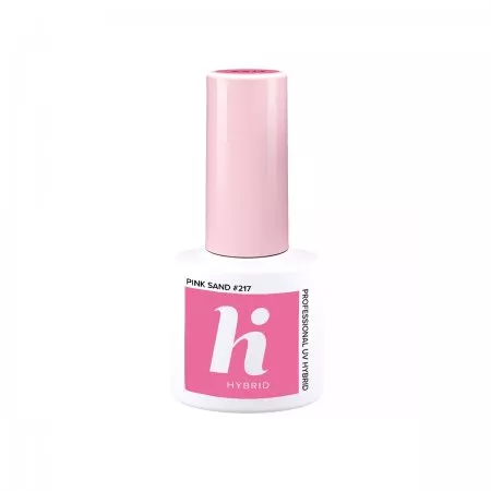hi hybrid, lakier hybrydowy, 5ml, #217 Pink Sand