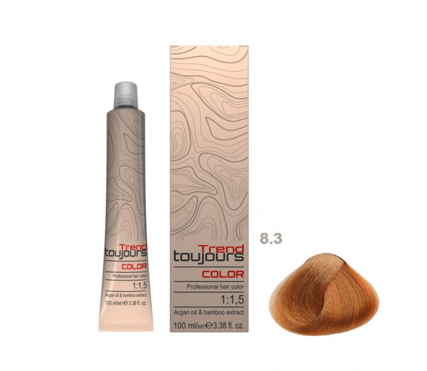 Trend Toujours Professional Color Care, farba do włosów, 8.3, 100ml