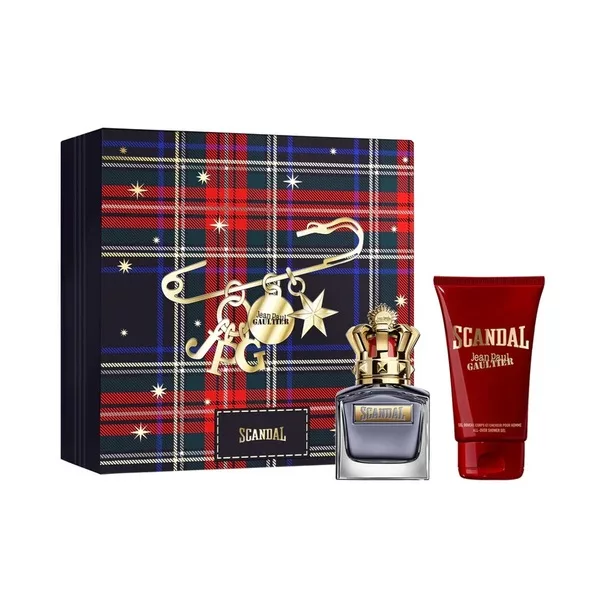 Jean Paul Gaultier Scandal Pour Homme zestaw woda toaletowa spray 50ml + żel pod prysznic 75ml (M)