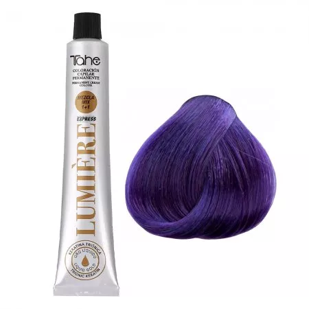 Tahe Lumiere Express, farba do włosów z keratyną i olejkiem arganowym, koloryzacja trwała, 7.77, 100ml