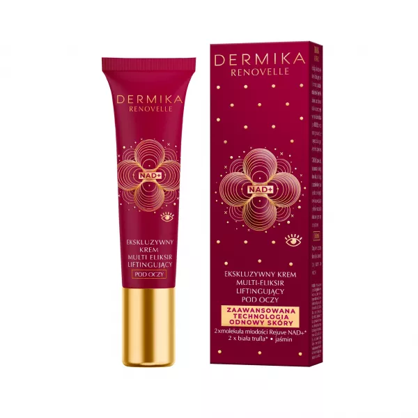 Dermika Renovelle, ekskluzywny krem - multi eliksir liftingujący pod oczy, 15ml