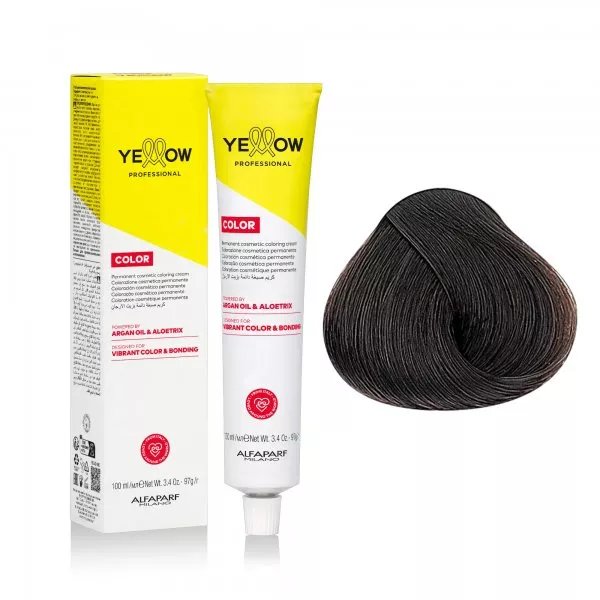 Yellow Professional Color Permanent, farba do włosów, 6.00, 100ml