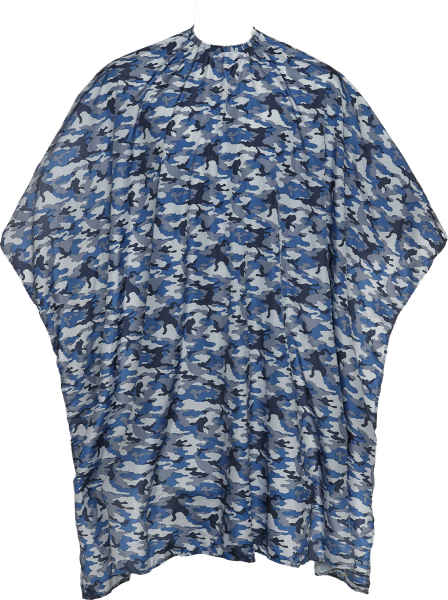 Efalock Perfect Touch Camou, peleryna fryzjerska, niebieska, ref. 14102422