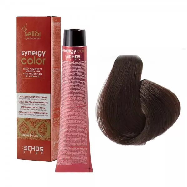 Echosline Seliar Synergy Color, farba do włosów bez amoniaku, 5.7 Light Chestnut Brown, 100ml