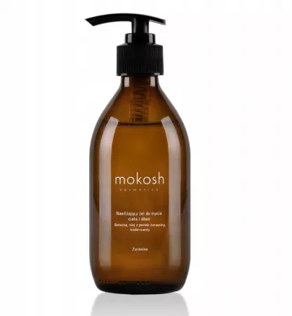 Mokosh, nawilżający żel do mycia ciała, Żurawina, 300ml