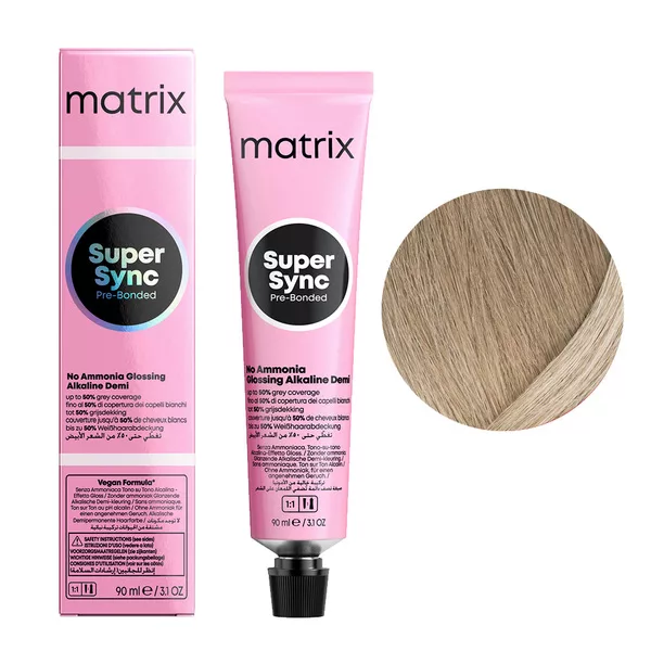 Matrix Super Sync Pre-Bonded, krem do koloryzacji ton w ton, 10AG, 90ml