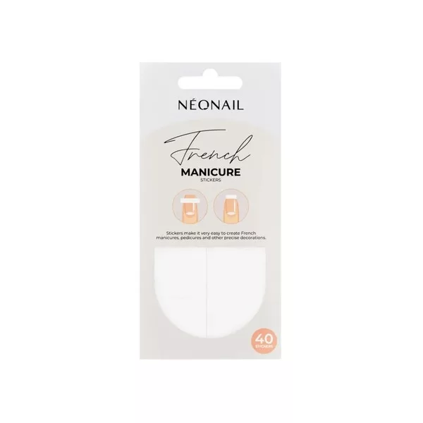 Neonail, szablony do french manicure, 02, 40 szt.