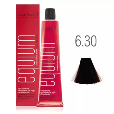 Kosswell Equium 6.30, Profesjonalna farba do włosów, Piasek, 60ml