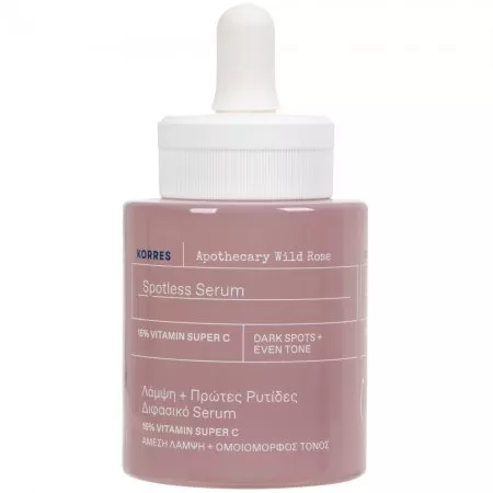 Korres Apothecary Wild Rose rozjaśniające serum do twarzy z olejkiem z dzikiej róży 30ml