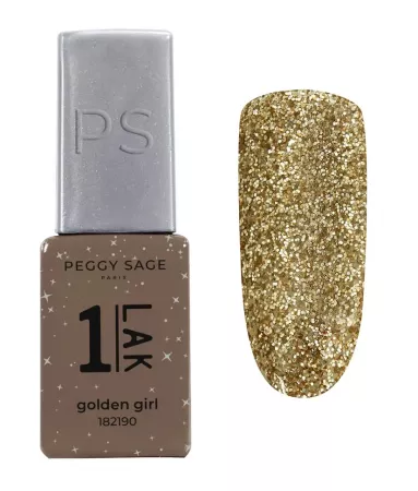 Peggy Sage One-LAK lakier hybrydowy 3w1, golden girl, 5ml