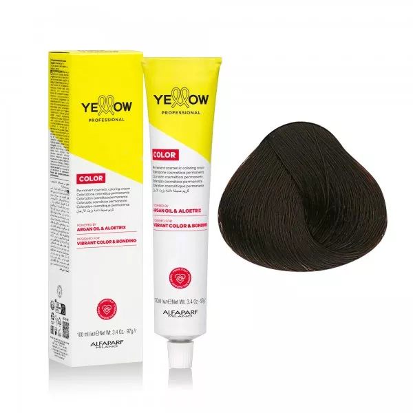 Yellow Professional Color Permanent, farba do włosów, 5.32, 100ml