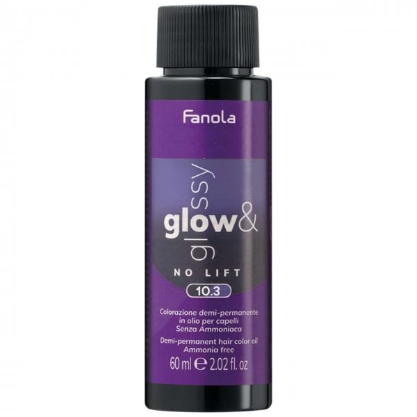 Fanola Glow&Glossy, farba demi-permanentna do włosów, 10.3, 60ml