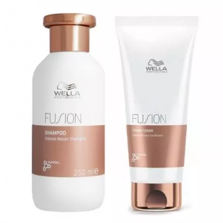 Wella Fusion, zestaw intensywnie odbudowujący, szampon + odżywka