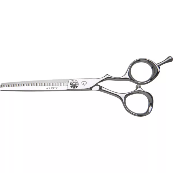 Aristo Cut Like a Diamond Akio, degażówki offsetowe 6.0", profesjonalne narzędzie fryzjerskie, stal nierdzewna