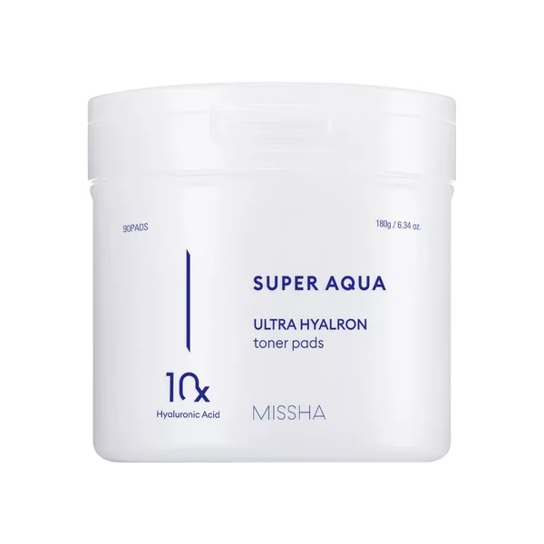 Missha Super Aqua Ultra Hyalron Toner Pads tonizujące płatki do twarzy 90szt