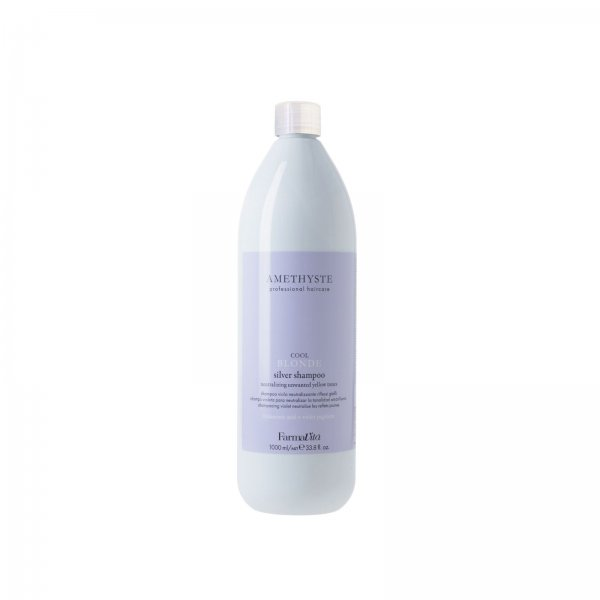 Farmavita Amethyste Blonde Cool Blonde Silver Shampoo, szampon do włosów siwych, 1000ml