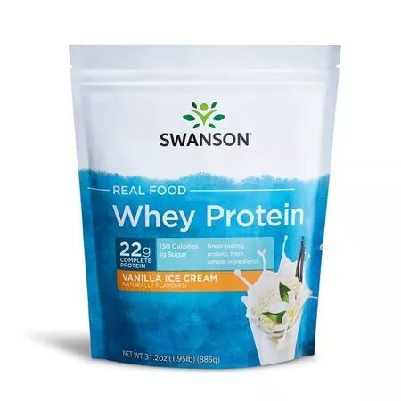 Swanson, Real Food Whey Protein Vanilla, 885g, ref.SWU1053