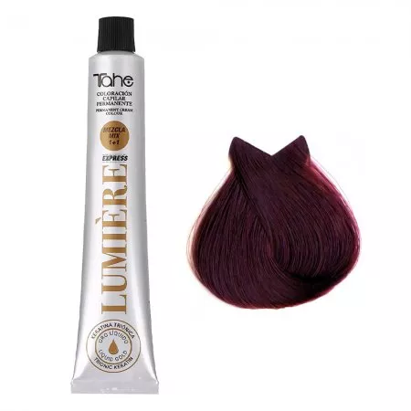 Tahe Lumiere Express, farba do włosów z keratyną i olejkiem arganowym, koloryzacja trwała, 5.5, 100ml