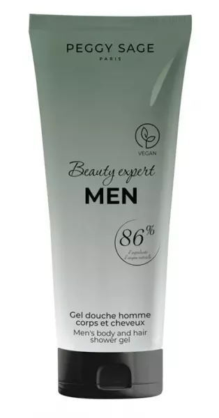 Peggy Sage Beauty Expert Men, żel pod prysznic dla mężczyzn - ciało i włosy, 50ml