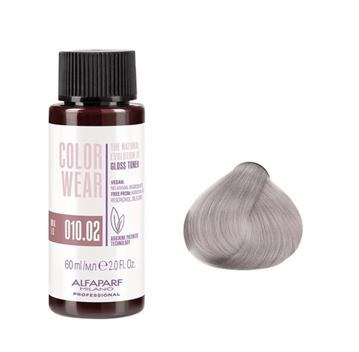 Alfaparf Milano Color Wear Gloss, toner do włosów bez amoniaku, 60ml, 10.02