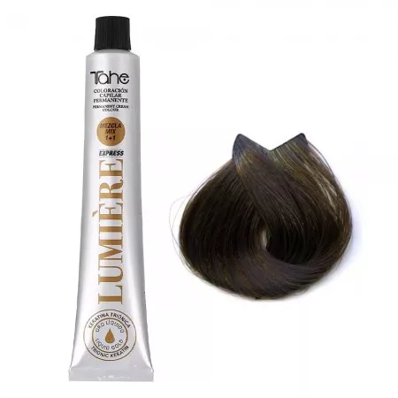 Tahe Lumiere Express, farba do włosów z keratyną i olejkiem arganowym, koloryzacja trwała, 6.23, 100ml