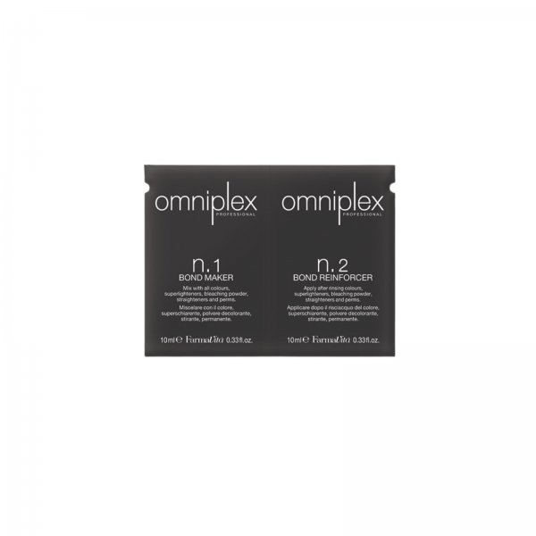 Farmavita Omniplex Compact Kit, dwuetapowa intensywna kuracja regenerująca, Bond Maker 10ml + Bond Reinforcer 10ml