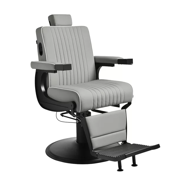 Fotel barberski Gabbiano Levi szary - dostępny w 48h
