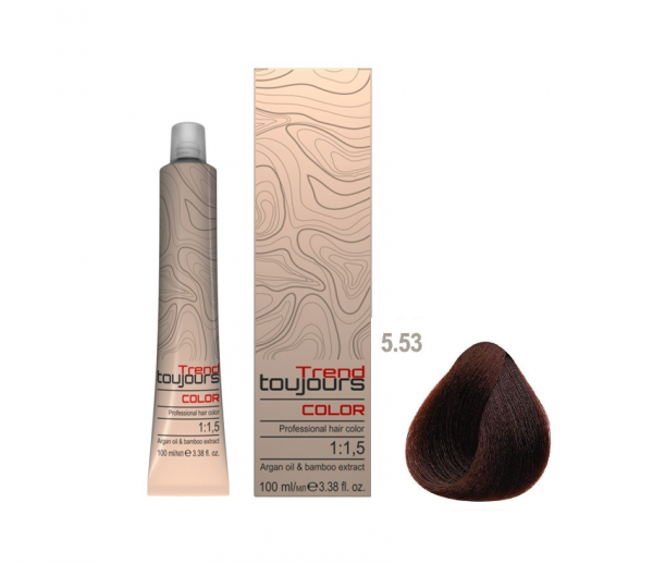 Trend Toujours Professional Color Care, farba do włosów, 5.53, 100ml