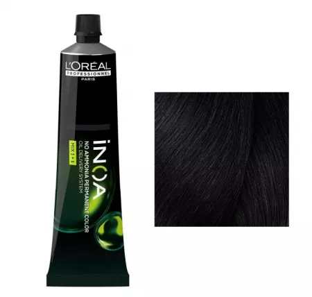 Loreal Inoa, farba do włosów w kremie bez amoniaku, 2.10, 60g