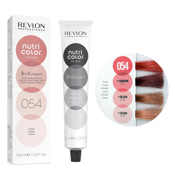 Revlon Nutri Color Filters, maska koloryzująca bez amoniaku, koralowy, tuba 100ml