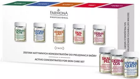 Farmona Professional Zestaw Aktywnych Koncentratów, Zestaw aktywnych koncentratów do pielegnacji skóry, 10x5ml