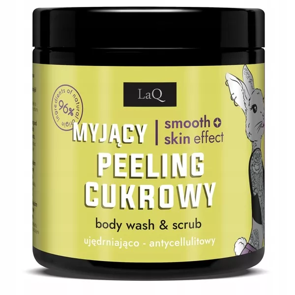 LaQ Niezapominajka, myjący peeling cukrowy do ciała, 220g