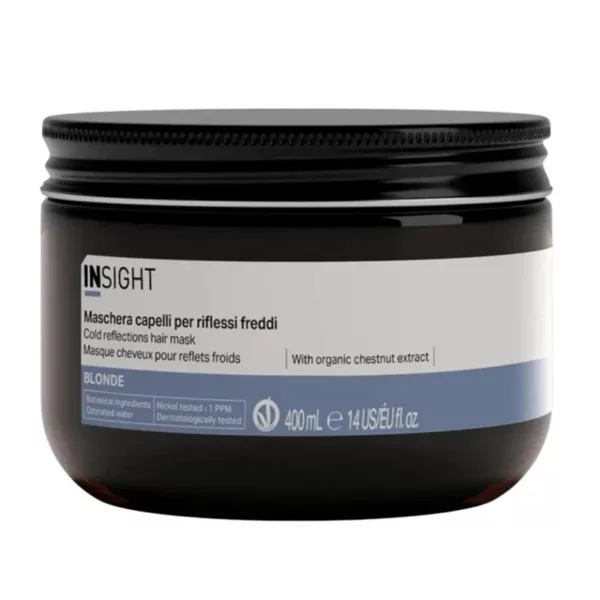 InSight Blonde Cold Reflections Hair Mask, maska do włosów z chłodnymi refleksami, 400ml