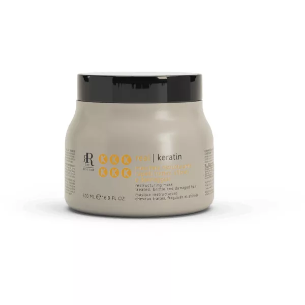 RR Line Keratin Star, maska odbudowująca do włosów po zabiegach oraz włosów łamliwych i zniszczonych, 500ml
