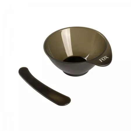 Fox Earth Colors, miseczka fryzjerska z mieszadełkiem, zielona, 80ml