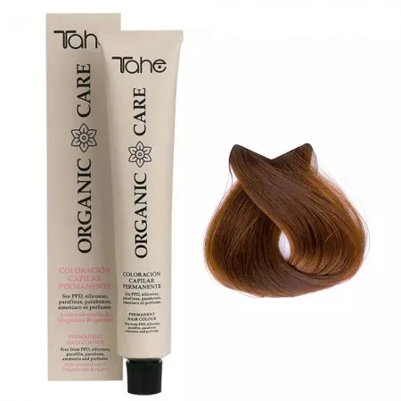 Tahe Organic Care, organiczna farba do włosów bez amoniaku, 8.44, 100ml