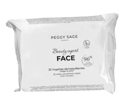 Peggy Sage, chusteczki do demakijażu, 25szt.