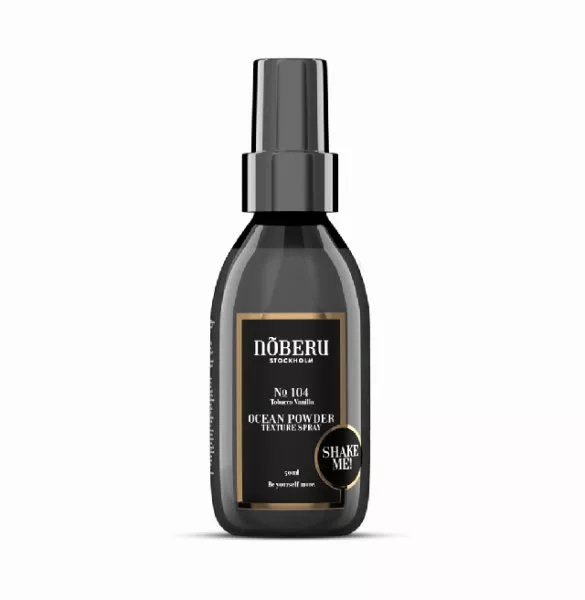Noberu No.104 Ocean Powder Spray, pudrowy spray z solą morską nadający teksturę, Tobacco Vanilla, 50ml