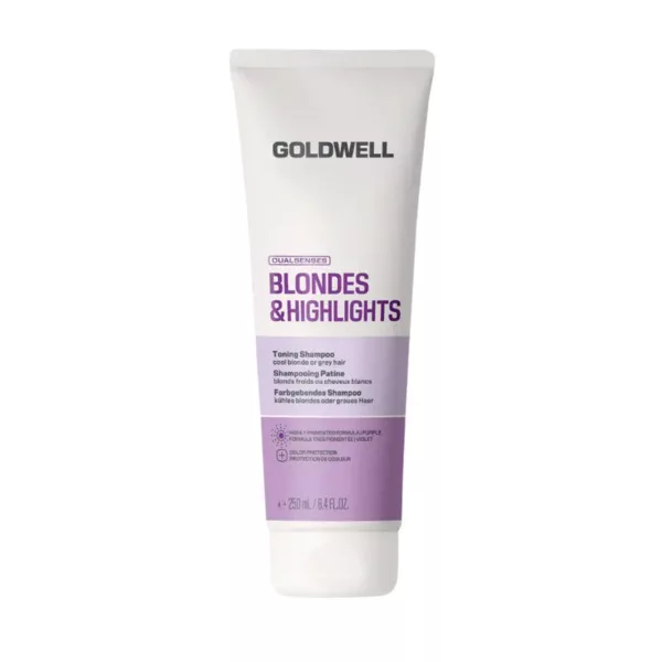 Goldwell Dualsenses Blondes & Highlights, fioletowy szampon do włosów, 250ml