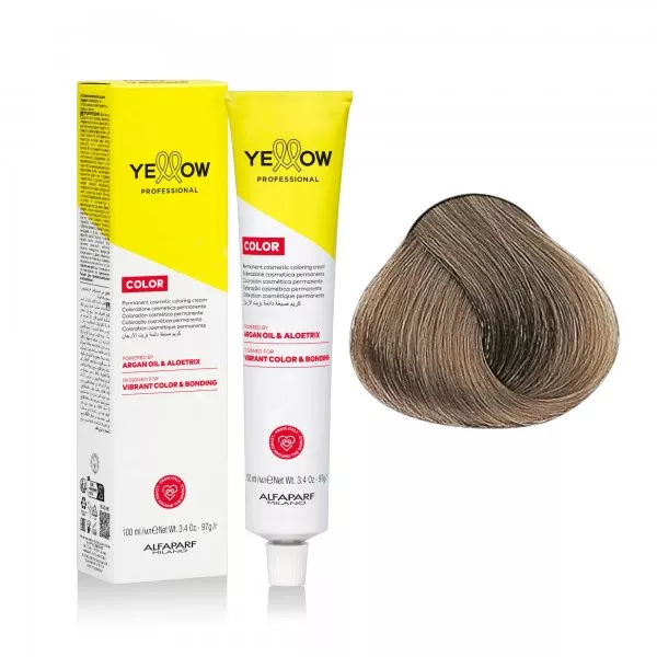 Yellow Professional Color Permanent, farba do włosów, 8.1, 100ml
