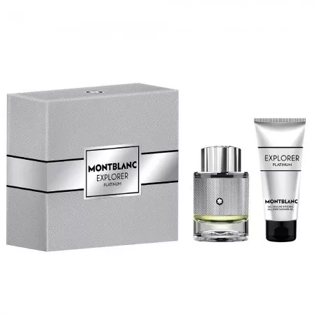 Mont Blanc Explorer Platinum zestaw woda perfumowana spray 60ml + żel pod prysznic 100ml (M)