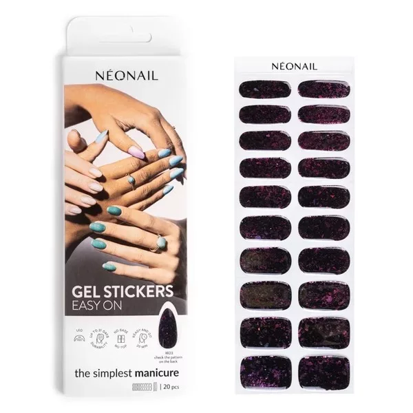 Neonail Easy On, naklejki do paznokci, M03