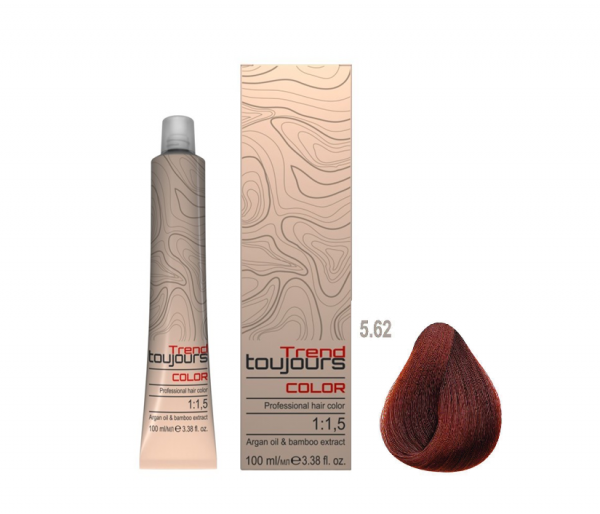 Trend Toujours Professional Color Care, farba do włosów, 5.62, 100ml
