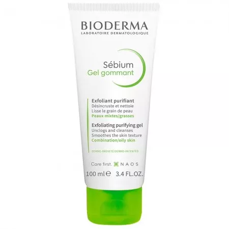 Bioderma Sebium Gel Gommant złuszczający żel oczyszczający 100ml