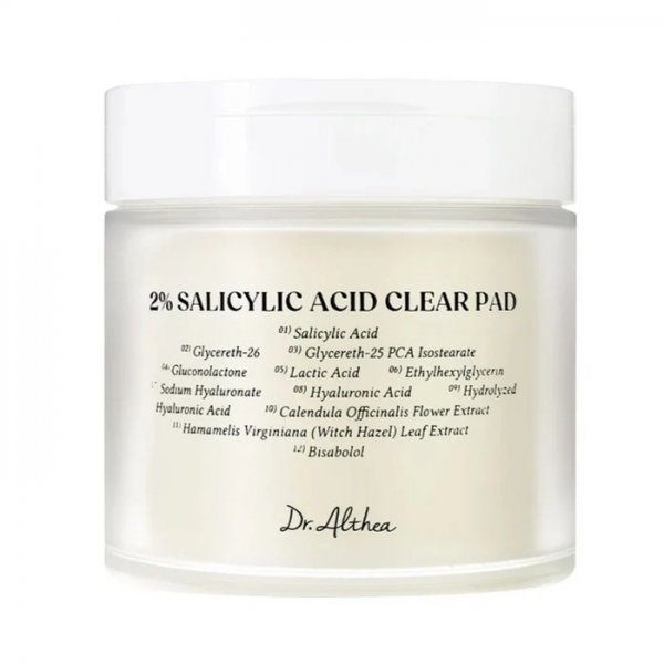 Dr. Althea 2% Salicylic Acid Clear Pad tonizujące płatki do twarzy z kwasem salicylowym 60 sztuk