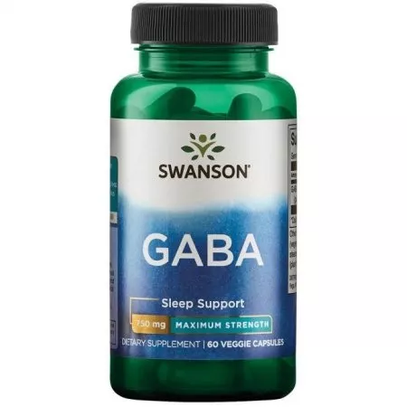 Swanson GABA forte 750mg 60kaps