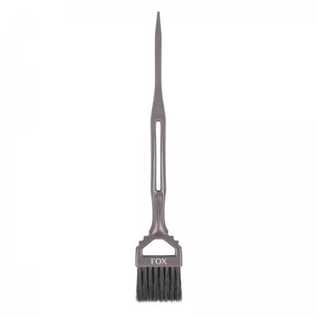 Fox Earth Colors, pędzelek do farbowania włosów, wąski, szary