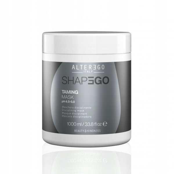 Alter Ego ShapEgo Taming Mask, maska przeciwdziałająca puszeniu się włosów, 1000ml